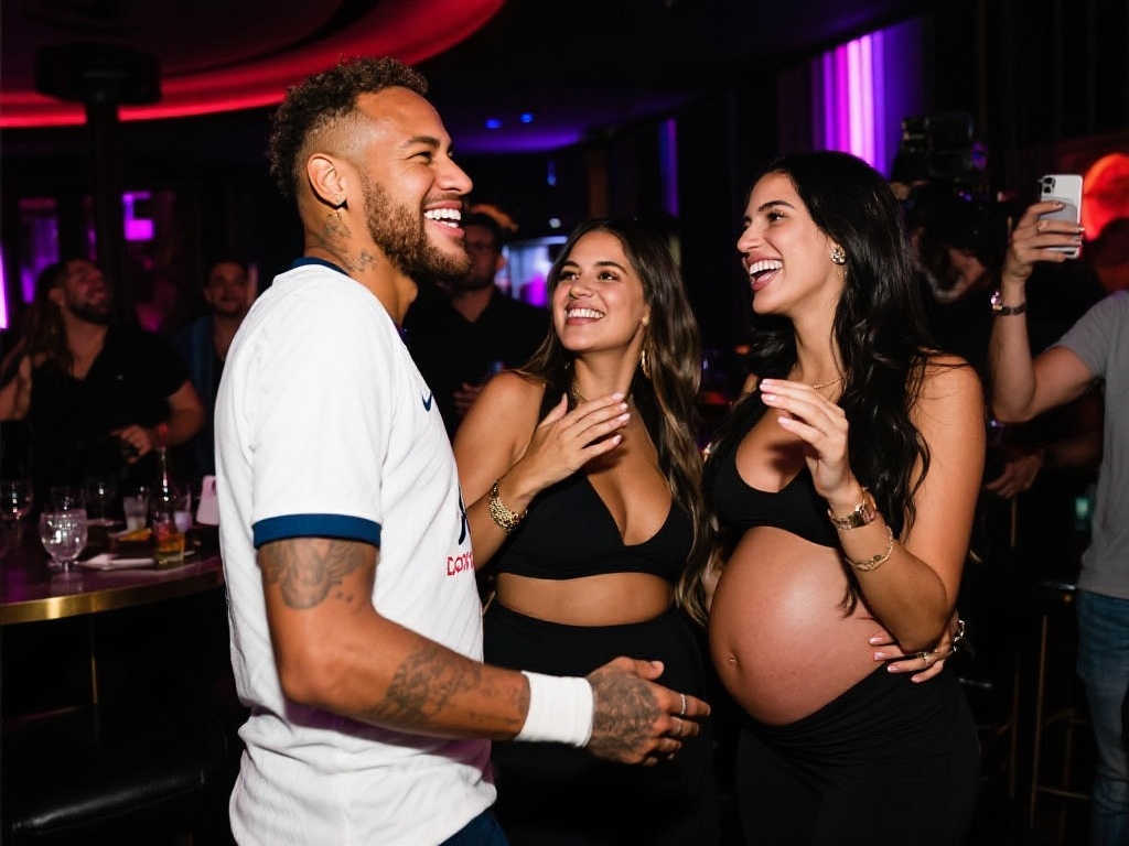 内马尔夜店与两女子亲密互动，孕期女友心碎：再次彻底失望